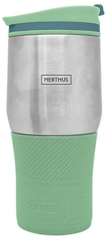 Nerthus FIH 238 a Doppia Parete, Colore: Grigio, 400 ml
