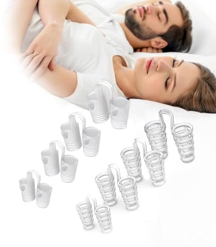 8 Stück Schnarchstopper, Anti Schnarch, Nasendilatator zur Entlastung der Nasennebenhöhlen, Wiederverwendbares Schnarchstopper, Verbesserung der Atmung, Besser Schlafen