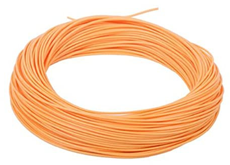 WF 6F geschweißte Schlaufen vorne, schwimmende Fliegenschnur, konisch, zum Fliegenfischen, Orange, 30 m