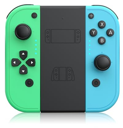 Holilo Manette de Switch L/R avec la console de Switch/Lite/OLED, Manette Switch sans fil avec la Double Vibration, le Gyro à 6 Axes