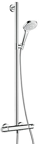 hansgrohe Croma Select E Duschsystem 0,90m, 3 Strahlarten, Weiß/Chrom