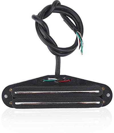 Demeras Tonabnehmer Mini Piezo Pickup, Dual Rail Single Coil Humbucker Tonabnehmer Musikinstrumententeile f?¡ì1r E Gitarre, aufsammeln, Tonabnehmer f¡§1r E Gitarre