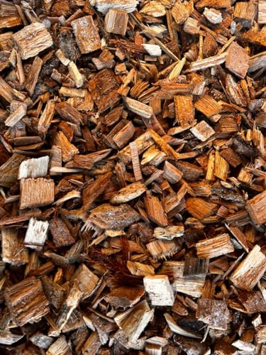 Heinrichs Agrar 100L Hackschnitzel Eiche extrem Lange haltbar mit hohem Brennwert Holzschnitzel Fallschutz Gartengestaltung Deko Mulch Holzhackschnitzel per DHL