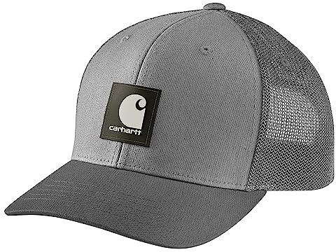 Carhartt Rugged Flex Twill Mesh Back Logo Patch Cap Gorra de béisbol, Asfalto, Talla única para Hombre