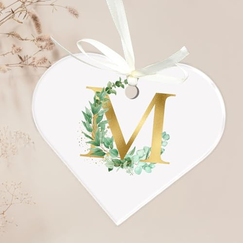 Uniqicon 20Pcs White Heart Blank Gift Tags, 1/8 Inch Extra Thick Flat Acrylic Blank Heart With String, Heart Hanging Ornament For Wedding, Valentine'S Day, Unique Acrylic Tags For DIY Projects, Crafts