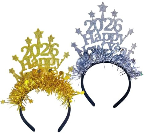 Accesorios Para El Año Nuevo 2 Piezas De Estrella | 2026 Suministros Para De Nochevieja Para Eventos Familiares Celebraciones Alegría Días Festivos les