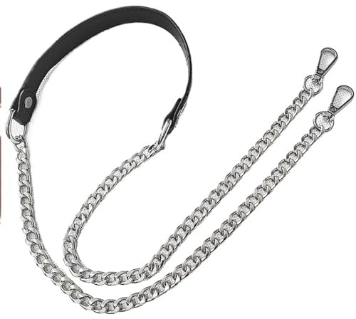 HUDFVIOI Väskkedja Ersättningsremmar för 120 cm metallkedja väskor för handtag axeltillbehör för axelväskor (silver)