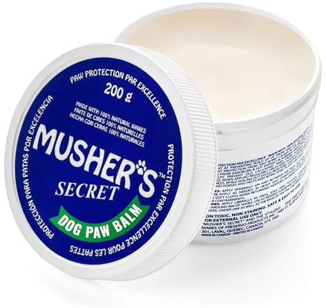 Musher's Secret Bálsamo Protector Almohadillas Perros, Cera Natural para Patas, 200g
