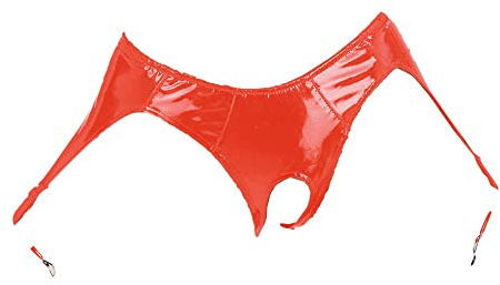 Ledapol 1645 Lack-Dessous Slip ouvert à l'entrejambe Rouge 36