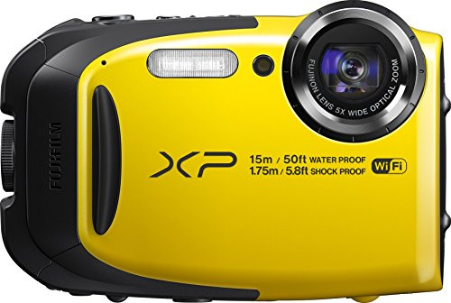 Fujifilm FinePix XP80 Compact Digital Camera 16.4 Megapixel with 5x Optical Zoom Waterproof/Shockproof Micro-USB Wi-FI 2.7-Inch Lcd Yellow (Renewed)