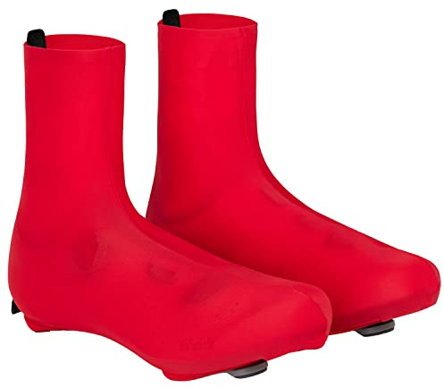 GripGrab Unisex's RaceAero 2nd Edition Summer Road Bike Lycra Overshoes Lightweight Cycling Shoe-Covers for Time-Trial Racing, Red, Onesize (EU 38-46//UK 5-12)