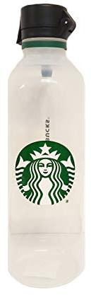 Starbucks Siren wiederverwendbare transparente Kunststoff-Wasserflasche, Trinkflasche, 750 ml