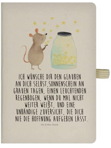 Mr. & Mrs. Panda Tagebuch Maus Sterne - Geschenk, Notizbuch A5, Schwangerschaft, Adressbuch, Reisetagebuch, Geburtstag, Lustige Sprüche, Geburt, Wunsch, Journal