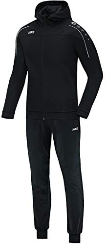JAKO barn Classico med huva träningsdräkt polyester svart 140