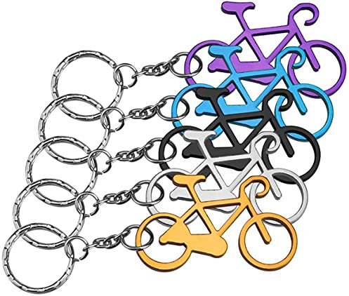LATRAT 10 piezas bicicleta cerveza abrebotellas llaveros modelo bicicleta abrebotellas abrebotellas para bicicleta llavero color aleatorio