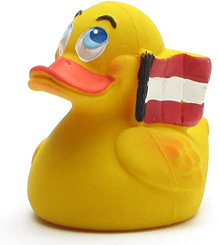 Duckshop I Austria Duck I Österreich Badeente I Quietscheente I L: 6,5 cm