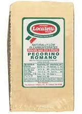 Locatelli italy Pecorino Romano Cheese Fresh Block 2-lbs approx Imported from Italy