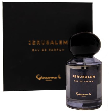 JERUSALEM Profumo Unisex Nardo Incenso Ambra 50ml | Fragranza Spirituale Aromaterapia | Eau De Parfum Rilassante Personale dalla Persistenza Leggera | Essenza di Amore e Devozione | Made in Italy