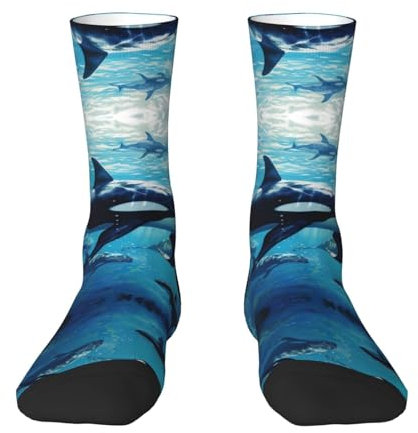 Killerwale Schwimmsocken für Damen und Herren, überlegener Komfort für Sport und den täglichen Gebrauch, Killer Whales zum Schwimmen, One size