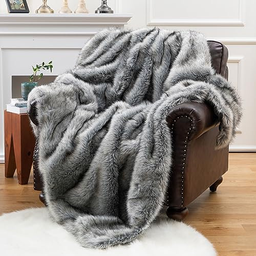 AMZZHAO Luxuriöse Plüschdecke Kuscheldecke Kunstfell Webpelzdecke Tagesdecke Flauschig Weiche kuschelige Kuscheldecke,unterscheidliche Farben und Größen