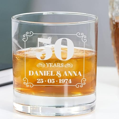 Wanapix | Vaso de Whisky Personalizado con Nombre | Vaso Cristal Grabado | Regalo Dia de la Madre | 38 cl | Apto para Lavavajillas | Aniversario