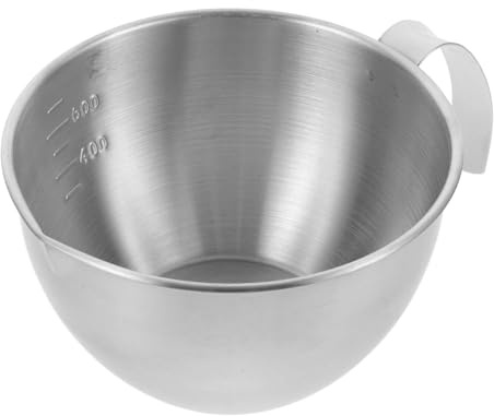 HOLIDYOYO 1piezas Tazón Inoxidable Con Mango y Cuenco Mezclador Para Ensaladas y Salsas Para Preparaciones Culinarias