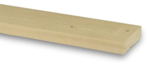 PACK OF 20 (Total 20 Units) - 25mm x 100mm (21mm x 95mm Finish) Planed All Round Redwood Timber - 2.1m Length