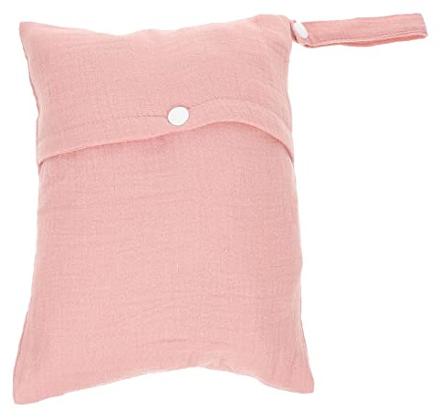 Hängende Wickeltasche für Kinderwagen Organizer Tasche 1stücke Rosa | Baumwolle, Tragbare Aufbewahrungstasche fürs Reisen, Leicht und Praktisch