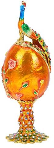 Holibanna 2stücke European Style Peafowl Schmuckaufbewahrungsbox Aus Hochwertigem Legierungsmaterial Für Ringe Halsketten Und Ohrringe Für Zu Anlässen Wie Geburtstagen Und Jubiläen