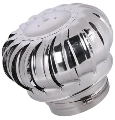 Extracteur De Fumée Chapeau de cheminée en acier inoxydable, tuyau de cheminée rotatif, chapeau de cheminée, couvercle supérieur d'aération, hotte d'évacuation d'air 100 110 150 160 mm, quincaillerie
