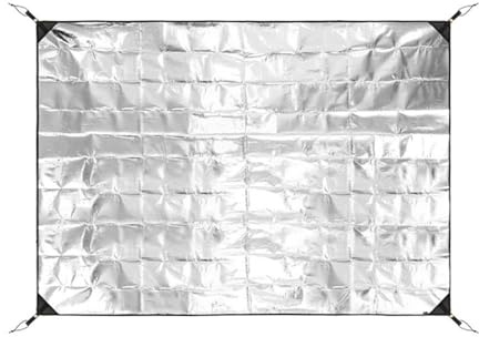 SUBLXPoten Alu Isomatte Schaummatten Mattenzelt Verdickte Aluminiumfolie Picknickmatte Doppelseitige Filmmatte(140x200cm)