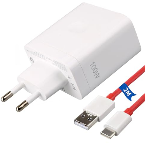 Chargeur 100W USB pour Oppo Chargeur Rapide Secteur avec Câble USB-C 8A 2M Inclus – Charge Ultra Rapide et Sécurisée pour 13/13R/13T/ CE 4 Lite/11/10 Pro/12F/A79