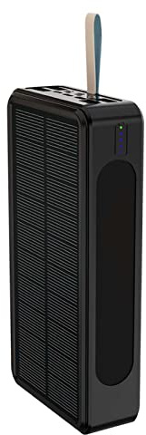 Power Bank solare da 500000 mAh, caricabatterie portatile impermeabile a ricarica rapida con torce a LED, power bank wireless resistente alle cadute, power bank portatile for interni ed esterni(D)