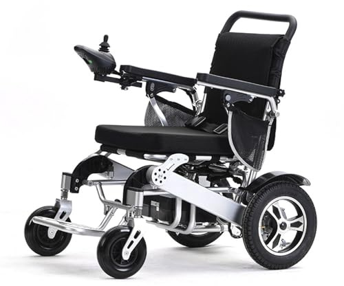 Vikbar elektrisk rullstol, ultralätt aluminiumram för vuxna, 150 kg kapacitet