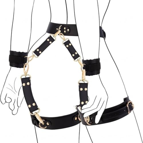 YWQJL Ensemble De Bondage Sexuel Bdsms Set Accessoires Couple Kits Hard Adulte Soft Menottes Homme Gay Sets for Couples Professionnel Coffret Débutant Attache Sex
