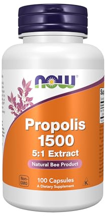 NOW Foods Propolis 1500 mg 100 Capsules (Pack of 3)