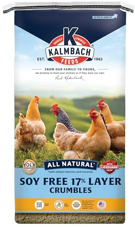 Kalmbach Feeds Soy Free All Natural 17% Layer Crumble for Chickens, 50 lb