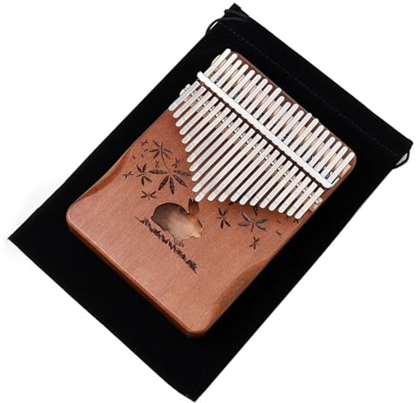 17/21 Tasten Kalimba Daumenklavier Musikinstrumente Kalimba Klavier Mahagoni Holz Körper Fingerklavier Kalimba Musikinstrument (Color : 21 Keys)