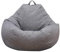BAODBF Puff sin relleno, funda de puf sin relleno, puf de dormitorio sin relleno, funda puf de pera sin relleno para dormitorio, salón, oficina (70 x 80 cm), color gris