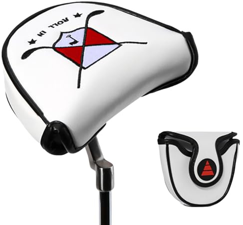 Smileshiney Couvre-Chef de Putter, Couvre-Chef de Putter à maillet - Couvre-Chef de maillet de Putter de Golf | Protecteur de Club de Golf Putter Mallet avec Fermeture magnétique, Protecteur de Club