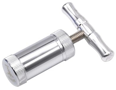 Outil de presse-pollen T - Avec poignée en T - Durable - Petit presse-pollen - Pour herbes, épices, ail, poivre, sel, pollen