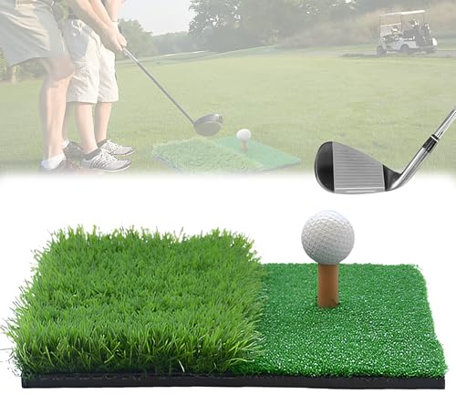 CHSG Golfmatte für Rasen, 11.81*11.81Inch, Schützt Den Golfplatz, Golf Übungsmatte, Geringer Platzbedarf und Einfache Mobilität, für Garten, Hinterhof, Garage, Drinnen und Draußen，Geeignet für Anfänge