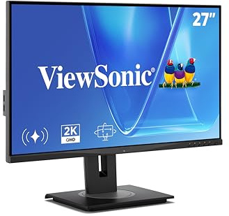 ViewSonic VG2748A?2K LED-Monitor 68,6?cm (27) QHD ? HDMI/DP/VGA ? Schwarz/Silber