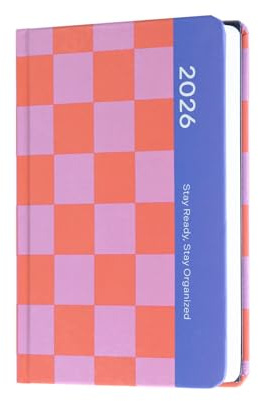 Kalender 2026 Buchkalender Terminplaner 2026 A6 Stay Organized by Grupo Erik - Taschenkalender 11 x 15,5 cm Jahreskalender mit Wochenplaner 2026 A6 - Aesthetic Organizer Büro Gadgets