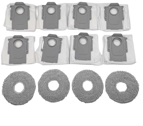 Kit de trapo de repuesto para aspiradora robot y bolsas de polvo para QV 35A QR 798 QR 598 con sello seguro y uso duradero