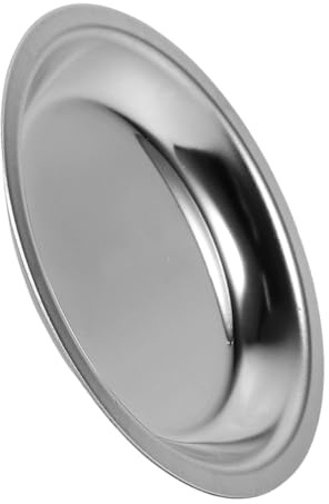 jojofuny Soporte para Bolsita de Té de Acero Inoxidable 304 Platillo Redondo Mediano Antigoteo Posavasos Metálico para Juegos de Té Hogar y Restaurante