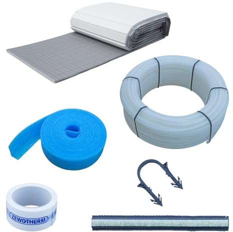 ZEWO Tackersystem Multidämmrolle Set: 20-2 mm, 30 qm, Isolierstärke: 20-2 mm, Fläche: 30 qm, Verlegeabstand: 15 cm