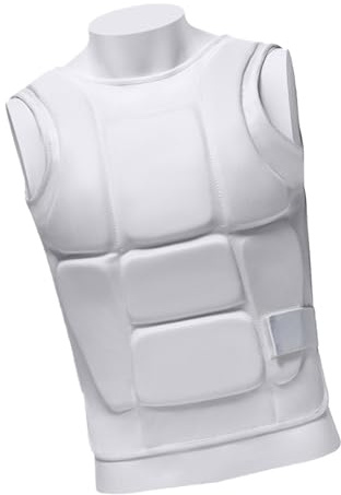 Protector de pecho de entrenamiento de karate, con textura de nailon, protección contra impactos, correas de ajuste ajustable, protectores de artes marciales, equipo de protección transpirable con