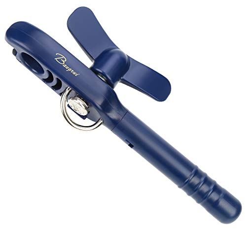 Home Kitchen Restaurant Safety Bottle Jar Wine Manual Can Opener&Bangrui Professional 4-in-1 Can Opener Keeps Smooth Edges. with a Corkscrew Folded in The Lever. Best Gadget for Kitchen Use (Blue)