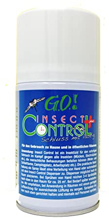 GO! Insect Control: 1X Spray-Dose zu 250ml I Fliegenabwehr Insekten-Spray gegen Schnacken, Fliegen, Wespen, Stechmücken u.a. (Extrakt Gänseblümchen-Familie)